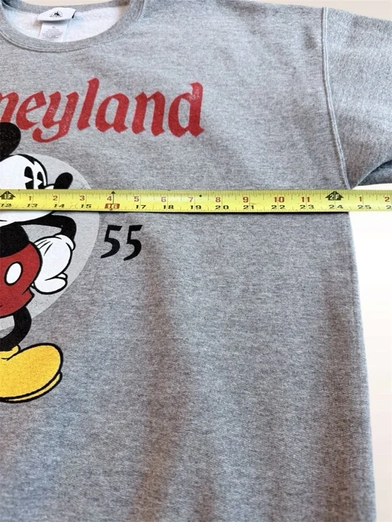 Disney Parks Disneyland Mickey Mouse Gray Crewneck Pullover Sweatshirt Unisex XL - Picture 4 of 8